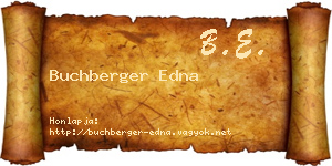 Buchberger Edna névjegykártya